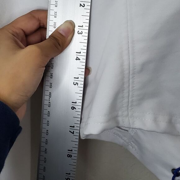 White Long Sleeve Crop Top Hoodie with Corset and Lace-Up Open Back - Picture 10 of 10